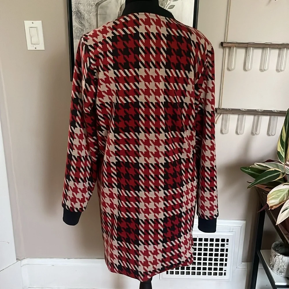 Sanctuary houndstooth zip up sweater - Picture 5 of 6
